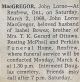 MacGregor, John Lorne death