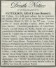 01617-Patterson, Grace nee Bennett death notice