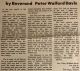 Newspaper Column by Rev. Peter Walford Davis, pt 2