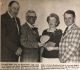Hawthorn, Harold & Hazel receive plaque from the Ottawa Valley Hereford Club 