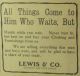 CHx-Lewis & Co. advertisement