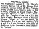 Nodwell, Dorothy nee Cowley death notice