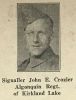 Crozier, Signaller John E.