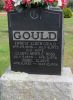 Gravestone-Gould, Ernest Alden & Gladys Myrtle nee Ross;
dau Isobel Gladys