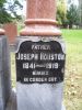 Gravestone-Houston, Joseph & Letitia - buried in Cobden however family stone in Bryson Cemetery also has his name engraved