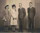 Johnson, Osborne & Wilma Little wedding; attendants George Johnson & Beth Little