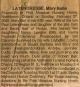 Latendresse, Mary Bell nee Barr obituary