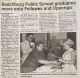 Erma Johnson presents language arts award at Beachburg Public School