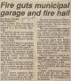 Cobden Fire Department fights fire in own fire hall