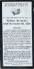 McQuitty, William F. funeral card