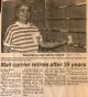 Buchanan, Shirley Margaret HOWARD retired mail lady