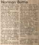 Buttle, Norman obituary Buttle, Norman obituary