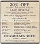 Champlain Gift Shop advertisement