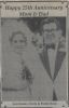 Arthur & Dorothy JAMIESON 25th anniversary Arthur & Dorothy JAMIESON 25th anniversary