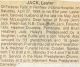 Jack, Lester death notice