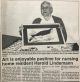 Lindeman, Harold shows his artwork