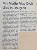 Dick, Myrtle May nee Bouvet
