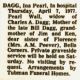 Dagg, Ina Pearl obituary 