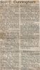 Basil CUNNINGHAM obituary