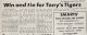 Tony's Tigers winning 1975
