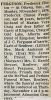 Frederick Clinton FERGUSON obituary
