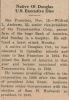 Andrews, Wilfred death notice