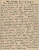 Blackburn, Robert obituary