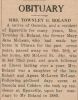 BOLAND, Mary Jane nee McLean obituary BOLAND, Mary Jane nee McLean obituary