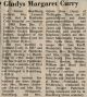 Curry, Gladys Margaret nee Briscoe obituary