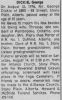 George Shannon DICKIE obituary George Shannon DICKIE obituary