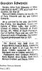 Edwards, Gordon obituary