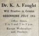 Faught, Dr. Arnold opens medical practice in Cobden Faught, Dr. Arnold opens medical practice in Cobden