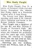 Faught, Emily D. obituary