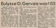 Gervais, Eulysse O. obituary