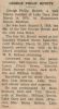 Hewitt, George Phillip obituary