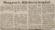 Hill, Margaret L. nee Cooke obituary