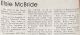 McBride, Elsie Mildred GUEST obituary McBride, Elsie Mildred GUEST obituary