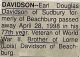 Earl Douglas DAVIDSON death