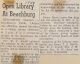 ORG-BEACHBURG PUBLIC LIBRARY opening, 1967