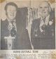 Basil Walter 'Bing' ROSS & Roy McEwen show trophies won by girls softball team