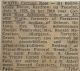 Waite, Margaret Carman Rose JOHNSTON death
