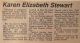 Stewart, Karen nee McCready obituary Stewart, Karen nee McCready obituary