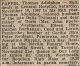 Thomas Adolphis PAPPIN death