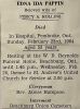 Edna Ida PAPPIN funeral card