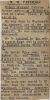 Robert Welland PATERSON obituary