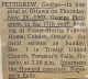 George M. PETTIGREW death