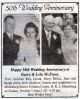 McEwen, Garry & Lola nee Sharpe celebrate 50th Anniversary McEwen, Garry & Lola nee Sharpe celebrate 50th Anniversary