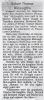 McLaughlin, Robert Thomas obituary