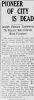 Joseph Edward CASHMORE obituary Joseph Edward CASHMORE obituary