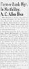 Alexander Clarke ALLEN obituary